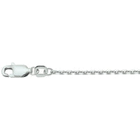 vDam Ketting Anker Gediamanteerd 1,6 Mm Zilver Gerhodineerd 1330063