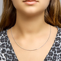 vDam Ketting Anker Gediamanteerd 1,6 Mm Zilver Gerhodineerd 1330063  60cm