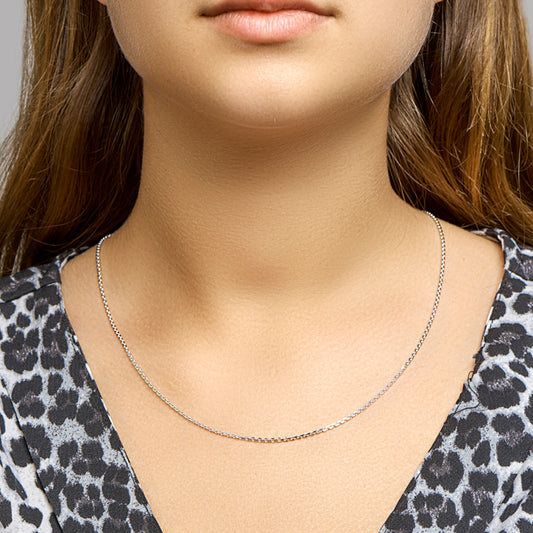 vDam Ketting Anker Gediamanteerd 1,6 Mm Zilver Gerhodineerd 1330063  60cm