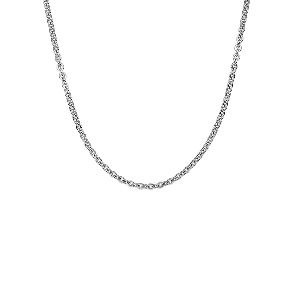 vDam Ketting Anker Plat 1,4 Mm Zilver Gerhodineerd 1330059