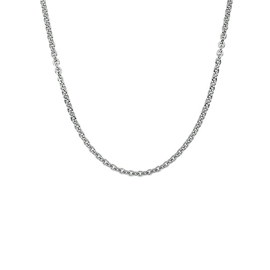 vDam Ketting Anker Plat 1,4 Mm Zilver Gerhodineerd 1330060