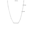 vDam Ketting Balkjes 1,6 Mm 40cm + 4 Cm Zilver Gerhodineerd 1334821  40cm