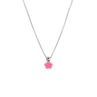 vDam Ketting Bloem 36 - 38 Cm Zilver Gerhodineerd 1328690