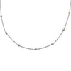 vDam Ketting Bolletjes 1,2 Mm 40 + 4 Cm Zilver Gerhodineerd 1327014