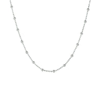 vDam Ketting Bolletjes 2,0 Mm 40 + 4 Cm Zilver Gerhodineerd 1328620