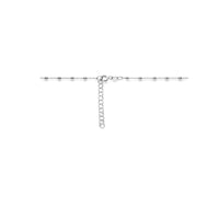 vDam Ketting Bolletjes 2,5 Mm 40cm + 4 Cm Zilver Gerhodineerd 1332601  40cm