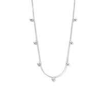 vDam Ketting Bolletjes 40 + 4 Cm Zilver Gerhodineerd 1336591