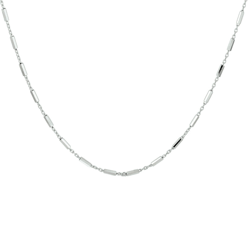 vDam Ketting Buisjes 1,4 Mm Zilver Gerhodineerd 1332733