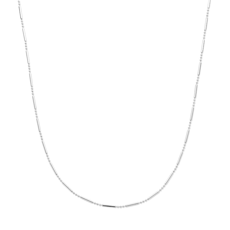 vDam Ketting Buisjes 1,5 Mm 41 + 4 Cm Zilver Gerhodineerd 1341768