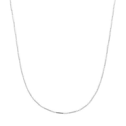 vDam Ketting Buisjes 1,5 Mm 41 + 4 Cm Zilver Gerhodineerd 1341768