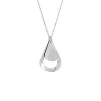 vDam Ketting Druppel Poli/mat 40 + 4 Cm Zilver Gerhodineerd 1333315