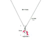 vDam Ketting Eenhoorn 36cm + 4 Cm Zilver Gerhodineerd 1329163  36cm