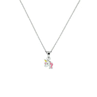 vDam Ketting Eenhoorn 36 + 4 Cm Zilver Gerhodineerd 1330033