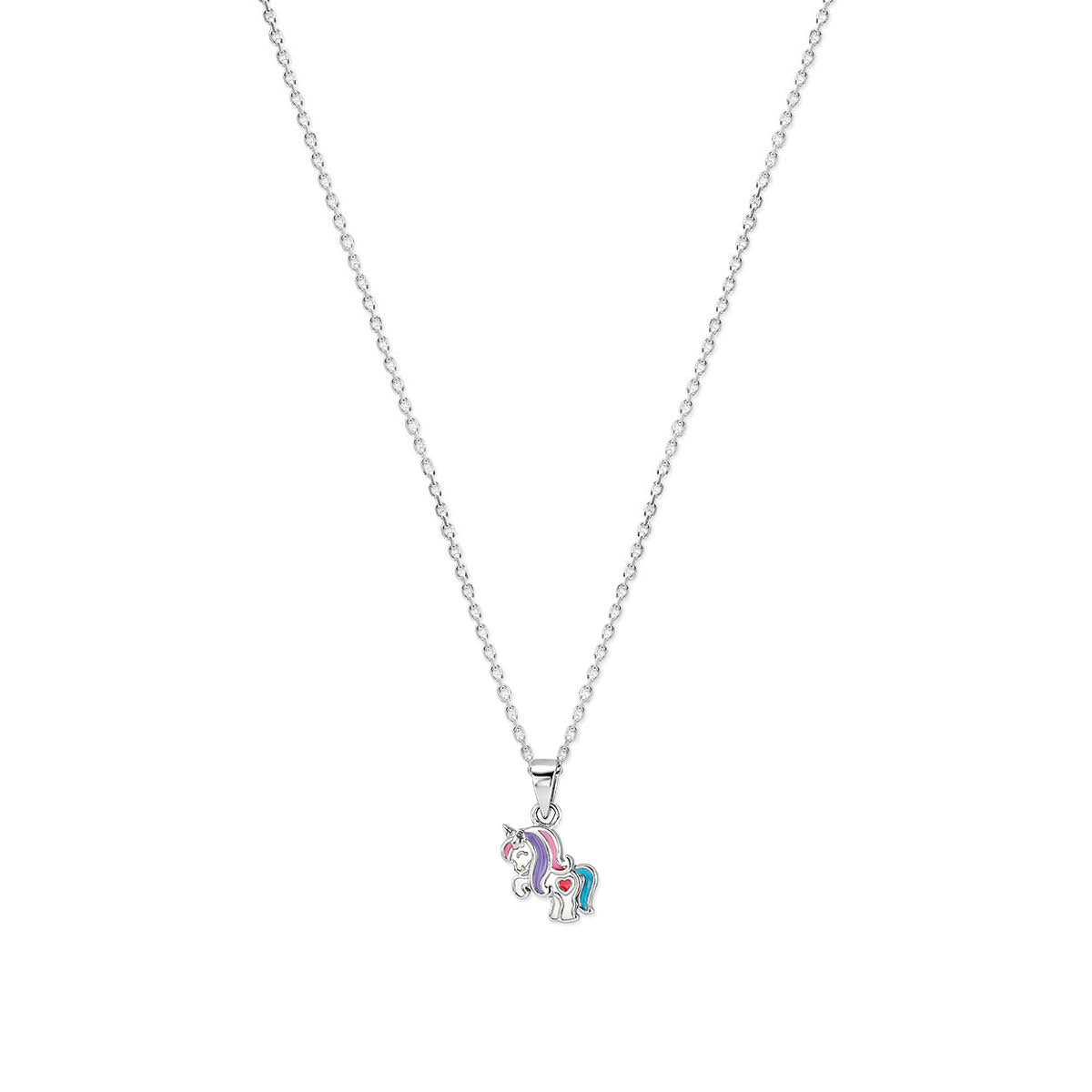 vDam Ketting Eenhoorn 36 + 4 Cm Zilver Gerhodineerd 1340358