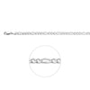 vDam Ketting Figaro 4,0 Mm 50 Cm Zilver Gerhodineerd 1333846