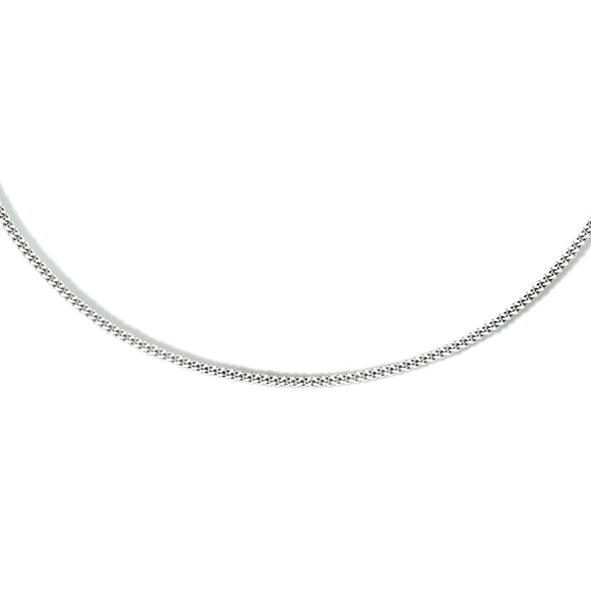 vDam Ketting Gourmette 4-zijdes Geslepen 1,1 Mm Zilver Gerhodineerd 1333553