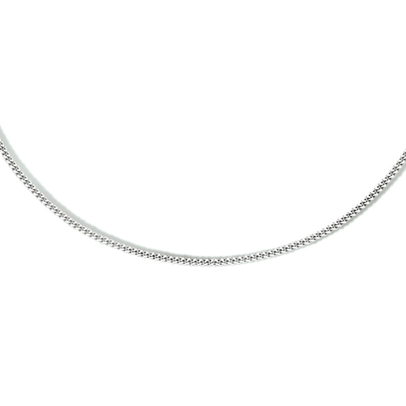 vDam Ketting Gourmette 4-zijdes Geslepen 1,1 Mm Zilver Gerhodineerd 1333555