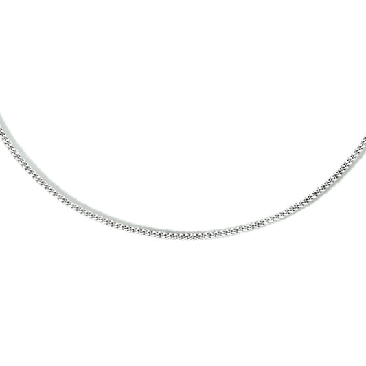 vDam Ketting Gourmette 4-zijdes Geslepen 1,1 Mm Zilver Gerhodineerd 1333555