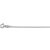 vDam Ketting Gourmette 4-zijdes Geslepen 1,2 Mm Zilver Gerhodineerd 1326293