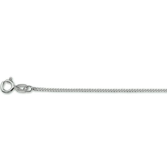 vDam Ketting Gourmette 4-zijdes Geslepen 1,2 Mm Zilver Gerhodineerd 1330056