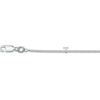 vDam Ketting Gourmette 4-zijdes Geslepen 1,4 Mm Zilver Gerhodineerd 1340346  55cm