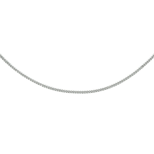 vDam Ketting Gourmette 4-zijdes Geslepen 1,6 Mm 41 + 4 Cm Zilver Gerhodineerd 1329067