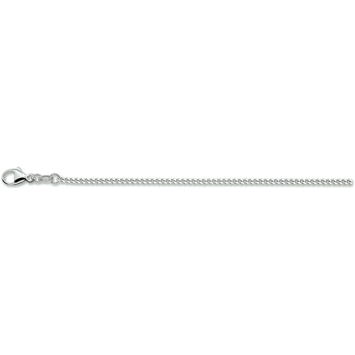 vDam Ketting Gourmette 4-zijdes Geslepen 1,8 Mm Zilver Gerhodineerd 1330046
