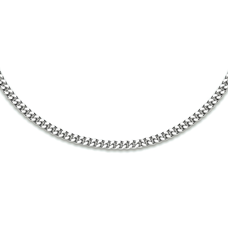 vDam Ketting Gourmette 4-zijdes Geslepen 2,4 Mm Zilver Gerhodineerd 1333559