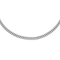vDam Ketting Gourmette 4-zijdes Geslepen 2,4 Mm Zilver Gerhodineerd 1333560