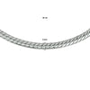 vDam Ketting Gourmette 4-zijdes Geslepen 6,0 Mm 45cm Cm Zilver Gerhodineerd 1329314  45cm