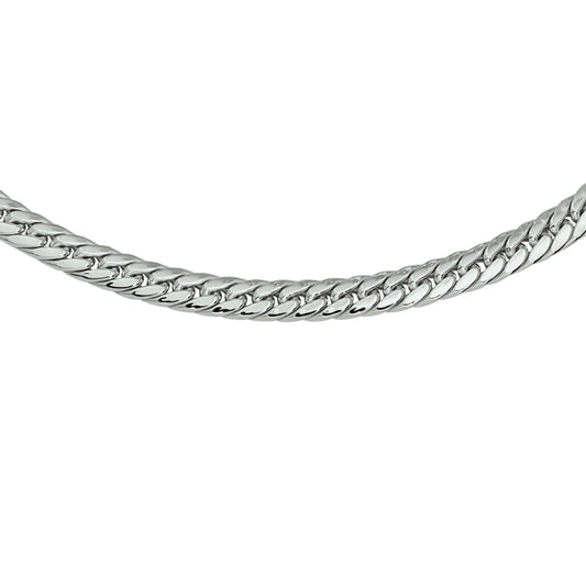 vDam Ketting Gourmette 4-zijdes Geslepen 6,0 Mm 45 Cm Zilver Gerhodineerd 1329314