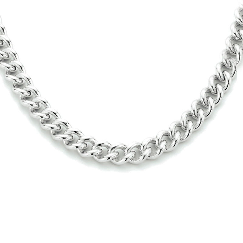 vDam Ketting Gourmette 5,4 Mm 41 + 4 Cm Zilver Gerhodineerd 1334023