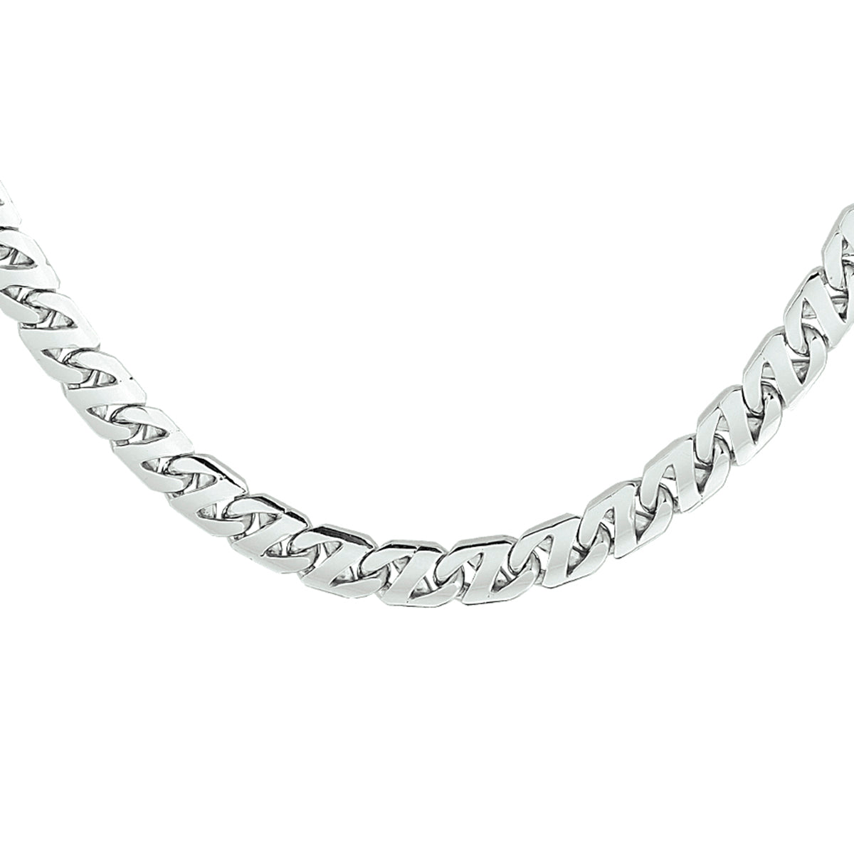 vDam Ketting Gourmette 6,6 Mm Zilver Gerhodineerd 1330506
