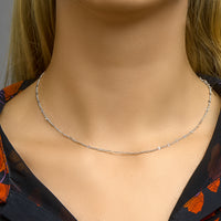 vDam Ketting Gourmette En Plaatjes 2,5 Mm Zilver Gerhodineerd 1332717  80cm