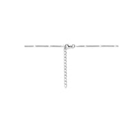 vDam Ketting Gourmette Met Tussenstuk 3,0 Mm 37cm + 5 Cm Zilver Gerhodineerd 1339678  37cm