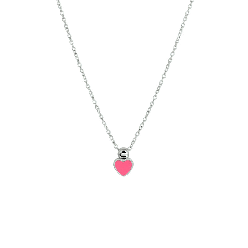 vDam Ketting Hart 36 - 38 Cm Zilver Gerhodineerd 1328669