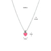 vDam Ketting Hart 36 - 38cm Cm Zilver Gerhodineerd 1328669  38cm