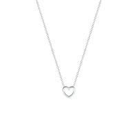 vDam Ketting Hart 36 + 4 Cm Zilver Gerhodineerd 1328599