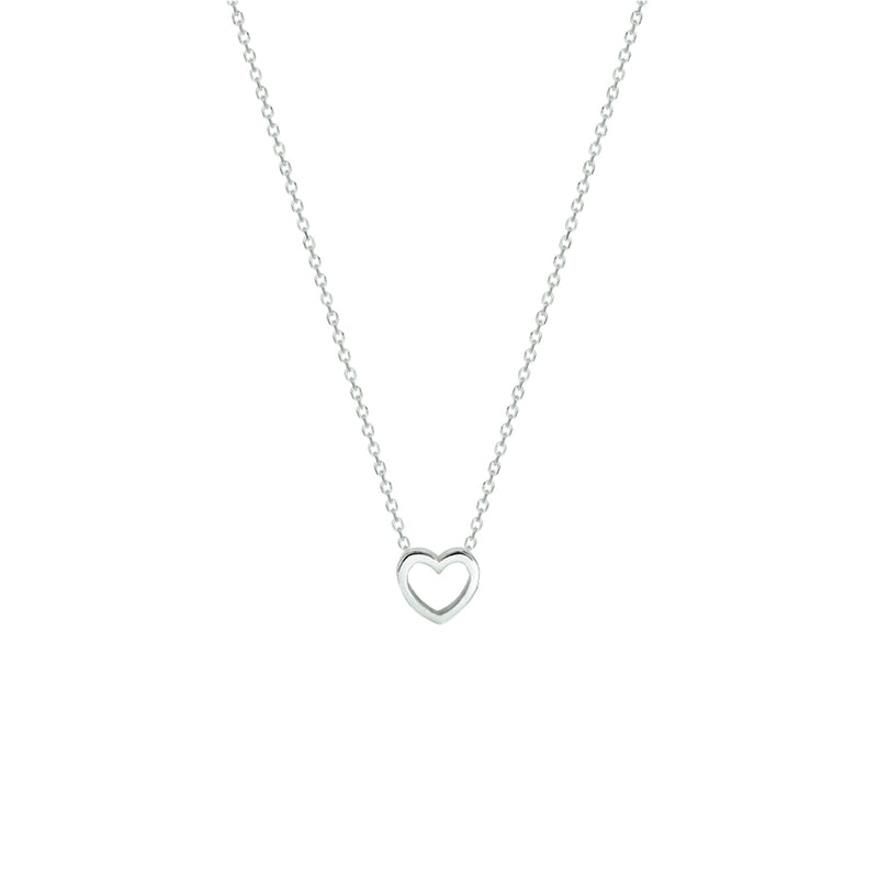 vDam Ketting Hart 36 + 4 Cm Zilver Gerhodineerd 1328599