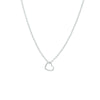 vDam Ketting Hart 40 - 42 - 44 Cm Zilver Gerhodineerd 1333029
