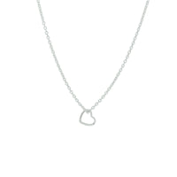 vDam Ketting Hart 40 - 42 - 44 Cm Zilver Gerhodineerd 1333029