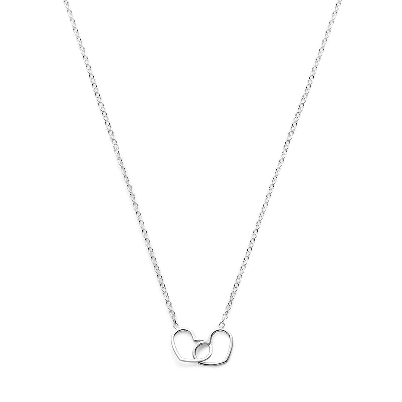 vDam Ketting Hart 40 + 5 Cm Zilver Gerhodineerd 1326172