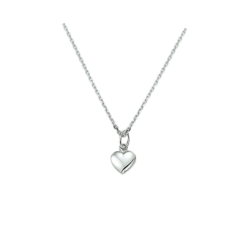 vDam Ketting Hart 41 + 4 Cm Zilver Gerhodineerd 1329765