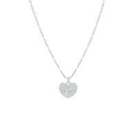 vDam Ketting Hart 42 + 3 Cm Zilver Gerhodineerd 1328906