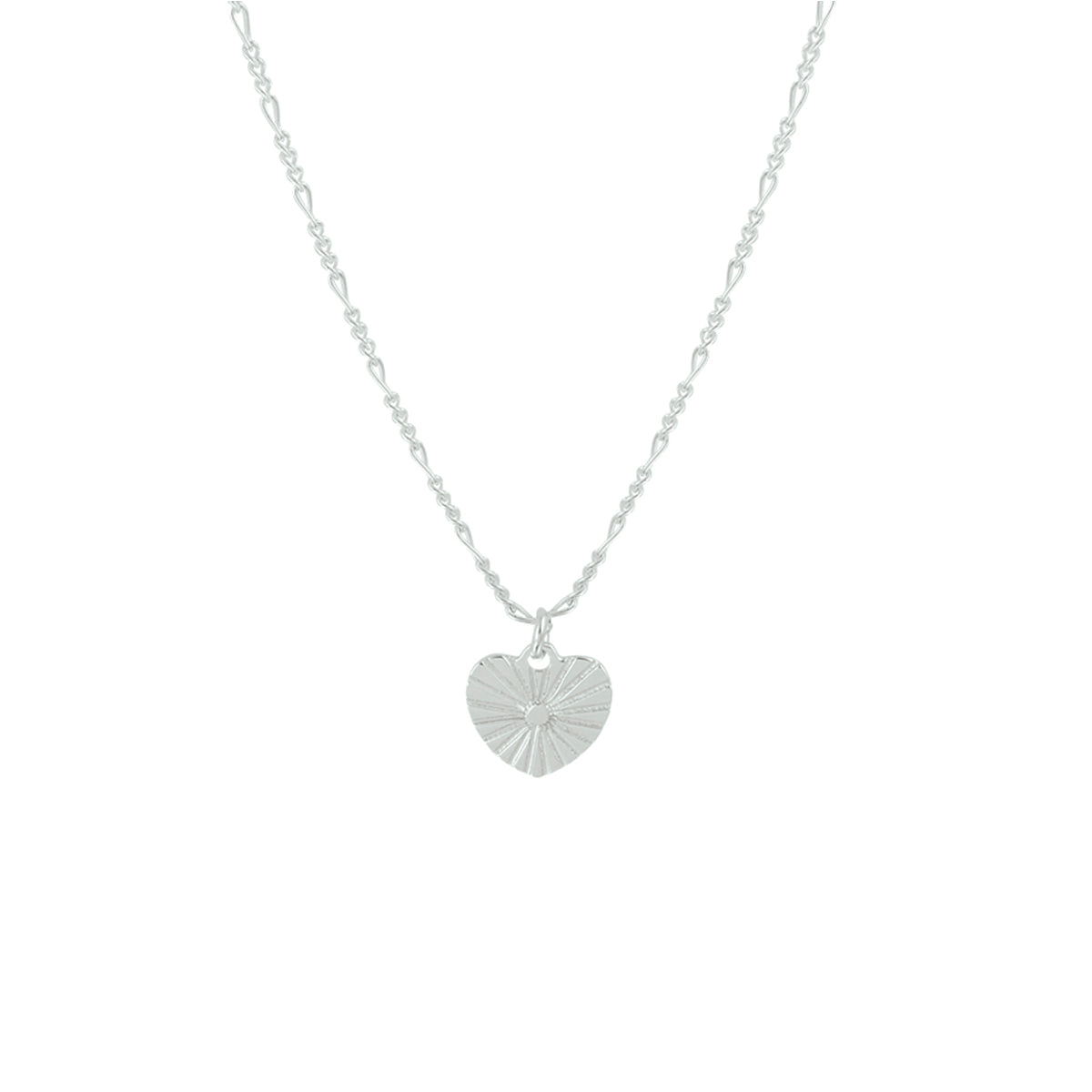 vDam Ketting Hart 42 + 3 Cm Zilver Gerhodineerd 1328906