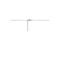 vDam Ketting Hartje 36cm + 3 Cm Zilver Gerhodineerd 1341810  36cm