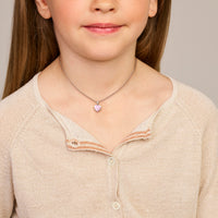 vDam Ketting Hartje 36cm + 3 Cm Zilver Gerhodineerd 1341812  36cm