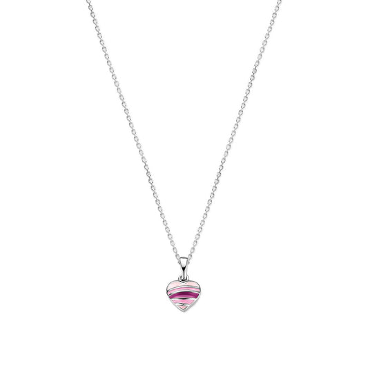 vDam Ketting Hartje 36 + 4 Cm Zilver Gerhodineerd 1340079