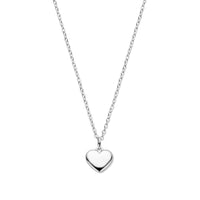 vDam Ketting Hartje 41 - 43 - 45 Cm Zilver Gerhodineerd 1339915