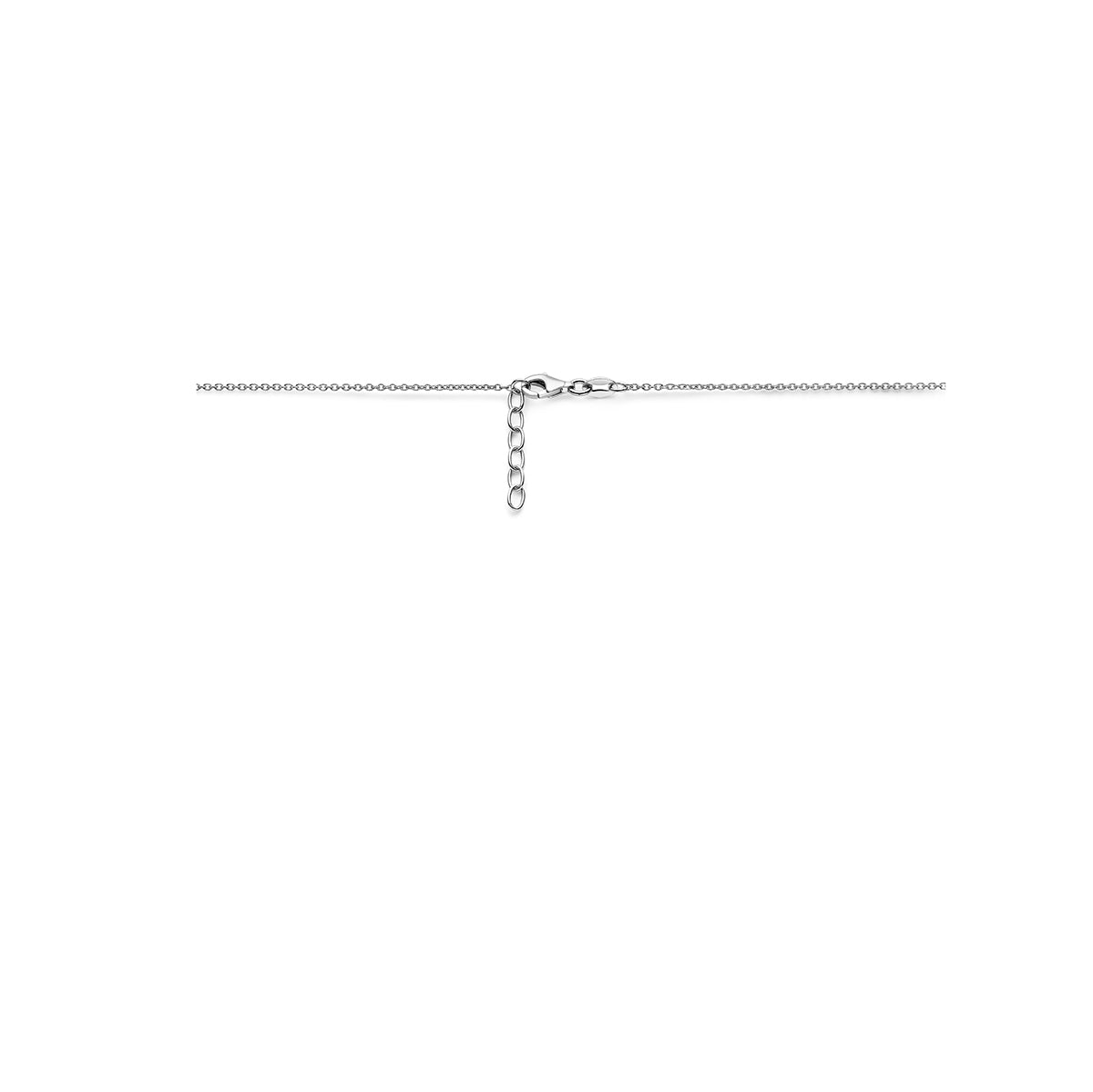 vDam Ketting Hartjes 36cm + 2 Cm Zilver Gerhodineerd 1338234  36cm